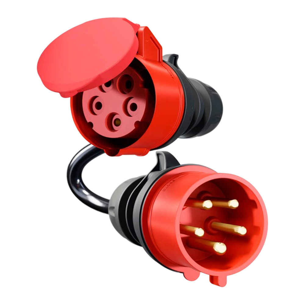 go-e Adapter für Gemini flex 11 kW, CEE rot Drehstrom 16A > CEE rot 32A