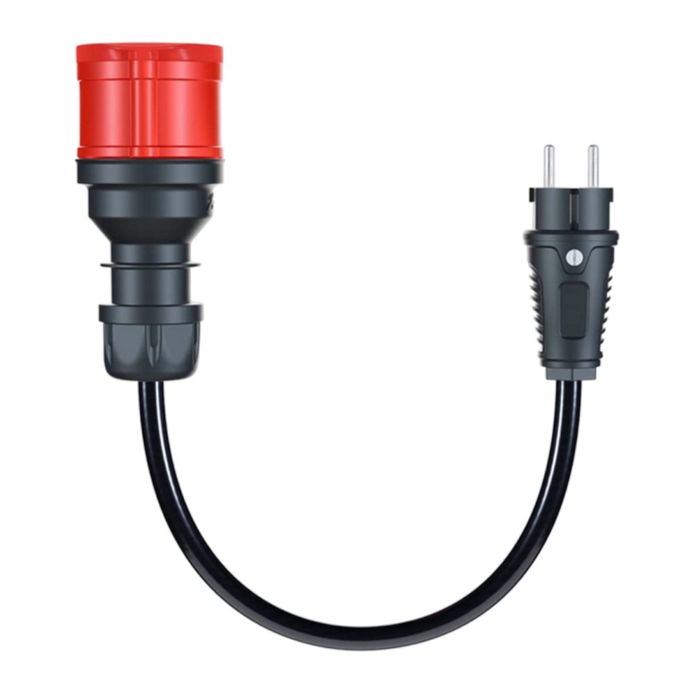 go-e Adapter für Gemini flex 22 kW, CEE rot Drehstrom 32A > Haushaltssteckdose