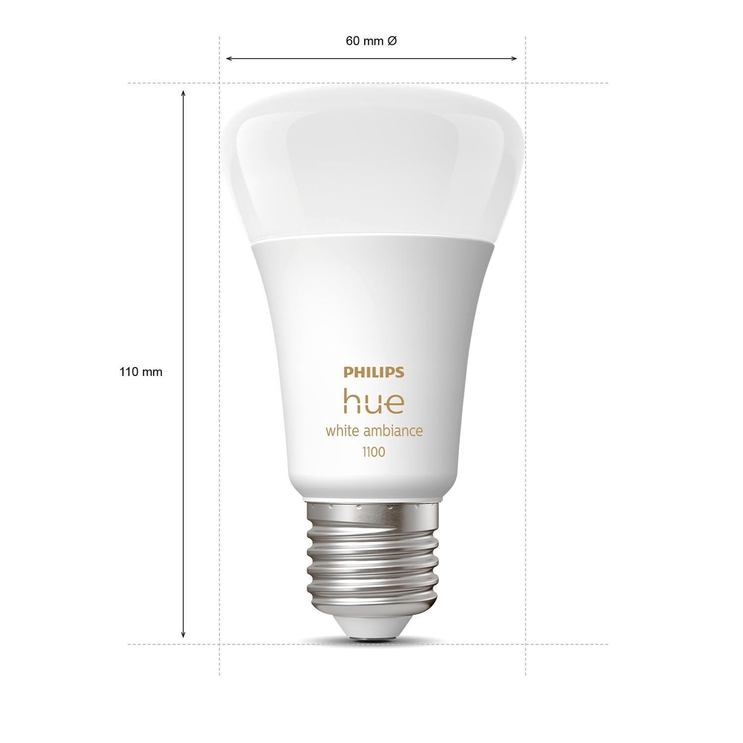 PHILIPS Hue White Ambiance Starter-Kit E27 LED-Lampe