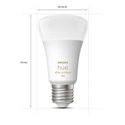 PHILIPS Hue White Ambiance E27 LED-Lampe - 2er Set