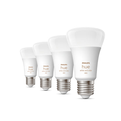 PHILIPS Hue White & Color Ambiance E27 LED-Lampe - 4er Set