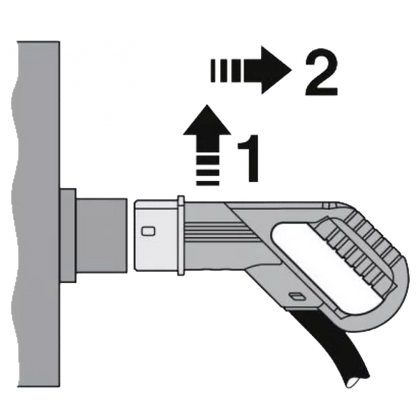 Wall mount for Type 2 plugs