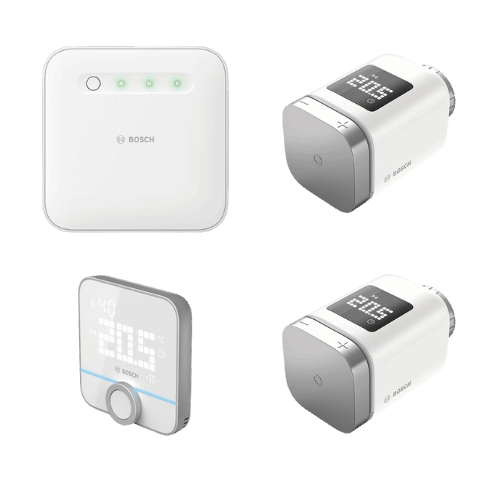 BOSCH Starer-Bundle: Smart Home Controller + 2 Heizungs-Thermostate + Raumthermostat