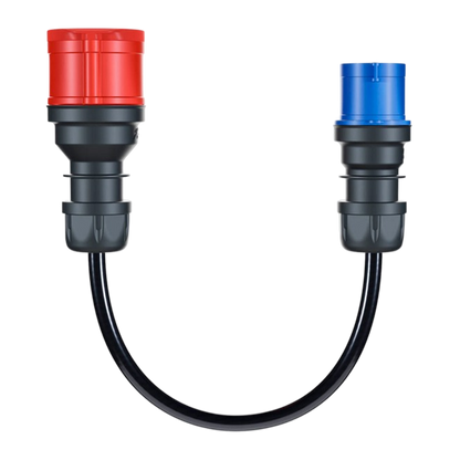 go-e Adapter für Gemini flex 11 kW, CEE rot Drehstrom 16A > CEE blau 16