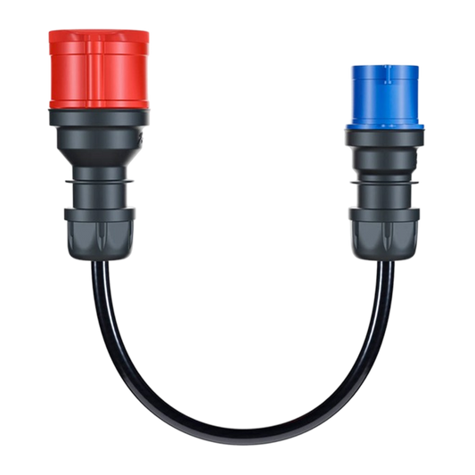 go-e Adapter für Gemini flex 11 kW, CEE rot Drehstrom 16A > CEE blau 16