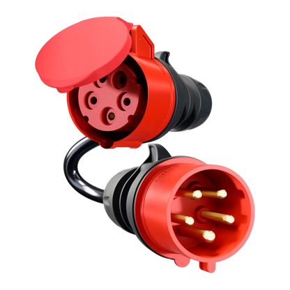 go-e Adapter für Gemini flex 11 kW, CEE rot Drehstrom 16A > CEE rot 32A