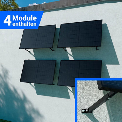 Balkonkraftwerk 1800W mit Hoymiles HMS-1600W-4T Wechselrichter